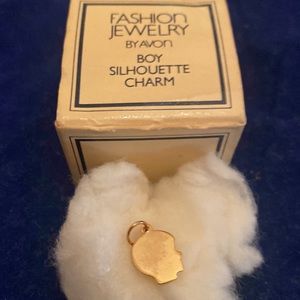 AVON vintage Goldtone boy silhouette charm